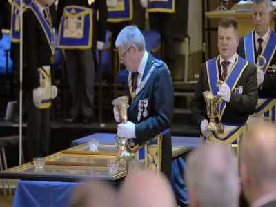 [narrator] The consecration ceremony
is conducted - Inside the Freemasons