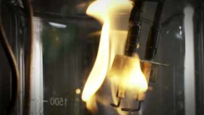 Narrator: THE FIREBALL THE
GAS FORMS IS SHORT-LIVED, - Strange Evidence