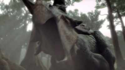 Narrator: THE FRILL
IS THE BONY SHIELD - Dino Hunters