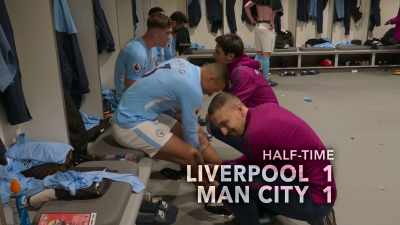 [narrator] The match is level at halftime, - All or Nothing: Manchester City