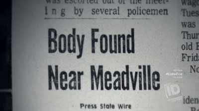 Narrator: THE NEXT DAY,
IT'S ON THE FRONT PAGE, - The Lake Erie Murders