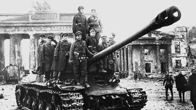 [narrator] The Russians
had won the race to Berlin. - World War II: Race to Victory