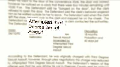 NARRATOR:
The sexual assault charge - Buried In The Backyard