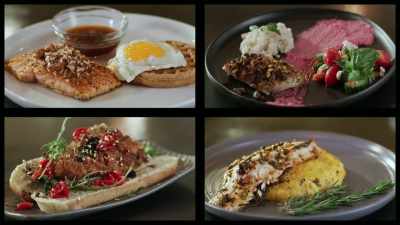 [narrator] The Try Guys
have filleted and cooked - No Recipe Road Trip With the Try Guys
