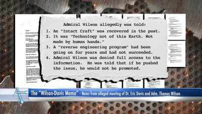 - [Narrator] The Wilson-Davis
memo was found in the files - Accidental Truth: UFO Revelations