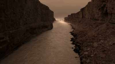 NARRATOR: To cut Nirgal Vallis
into the landscape, - Mars: One Day on the Red Planet