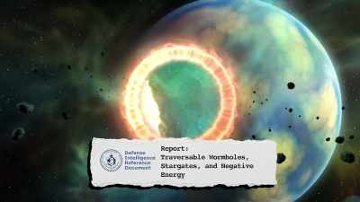 - [Narrator] Traversable
wormhole, stargates, - Accidental Truth: UFO Revelations