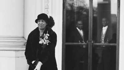 [narrator] Two days after
her husband's inauguration, - First Ladies