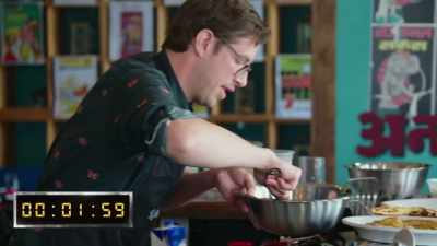 [narrator]
Two minutes left. - No Recipe Road Trip With the Try Guys