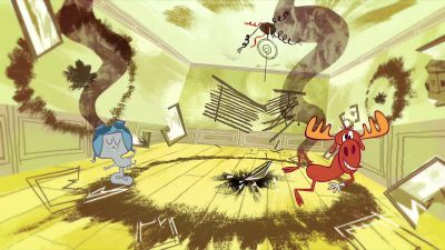 NARRATOR Uh are you boys done yet - The Adventures of Rocky and Bullwinkle