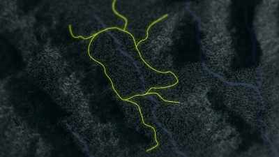 [narrator]  Using
 the silent electric bikes, - Expedition Bigfoot