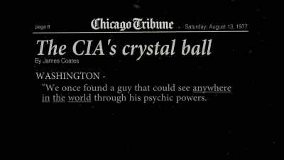 NARRATOR: We once found a guy that could see anywhere in the world - Third Eye Spies