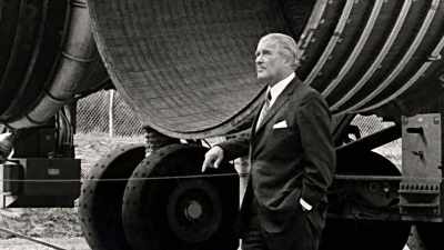 Narrator: Wernher von braun was
germany's top rocket scientist, - Secret Nazi Ruins