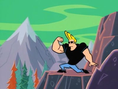 Narrator: What happens when
an idiot meets his echo? - Johnny Bravo