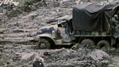 NARRATOR: What is
already difficult terrain - The Pacific War in Color