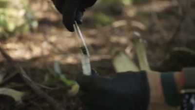 [narrator]  While Mireya
 finishes gathering evidence
 from the soil... - Expedition Bigfoot