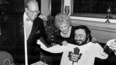 [narrator] Yes, King Clancy
passed away that year, - Offside: The Harold Ballard Story