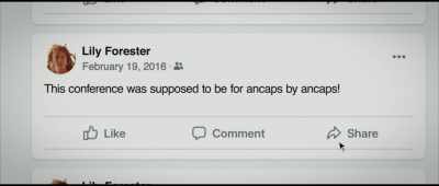 Nathan read an exchange
on Facebook, - The Anarchists