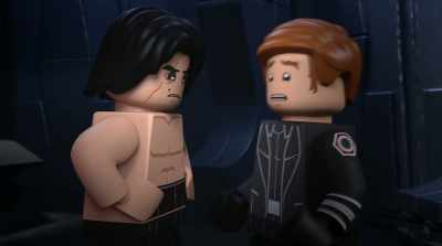 Navel... Navy! Nav... Know what?
I'll come back later. - LEGO Star Wars Holiday Special