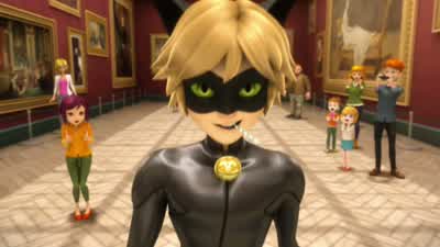 Ne faites pas attention à moi, je fais que voler ce tableau. - Miraculous: Tales of Ladybug & Cat Noir