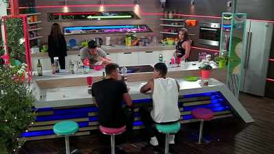 Nearly as tough
as being stuck - Love Island