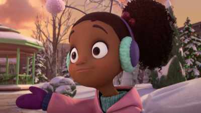 -Neat backpack.
-[gasps] - Reindeer in Here
