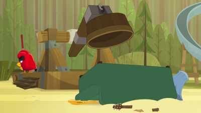 [Neiderflyer yelps and moans] - Angry Birds: Summer Madness