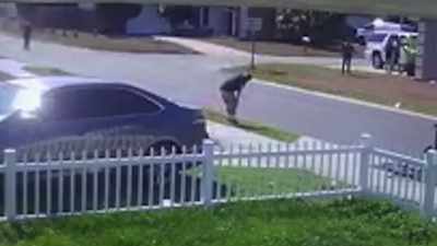 Neighbors go to help
the crash victim, - Neighborhood Wars