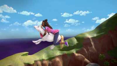 -[neighs sadly]
-Peggy, you're too weak. - Barbie: A Touch of Magic