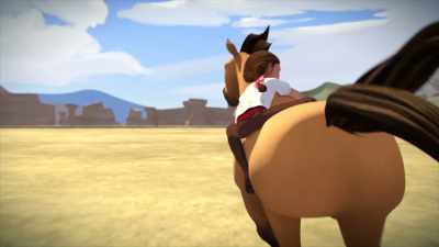 -[neighs]
-[screams, grunts] - Spirit: Riding Free