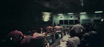 Neil Armstrong getting ready
to move the TV camera now - Apollo 11