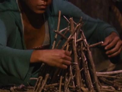 NEITHER PERSON TRYING TO MAKE FIRE. - Survivor