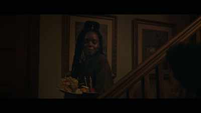 -[Nella] What?
-Mini sandwiches, and champagne. - The Other Black Girl