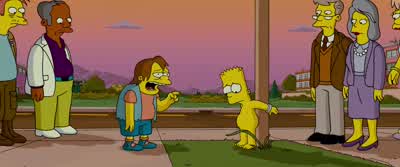 Nelson, honey, where have you been? - The Simpsons Movie