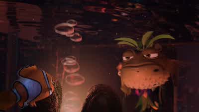Nemo, newcomer of orange and white. - Finding Nemo