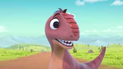[nervous noises] - Dino Ranch