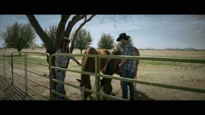- Never been this close to a
horse before. They're so big. - The Crossroads