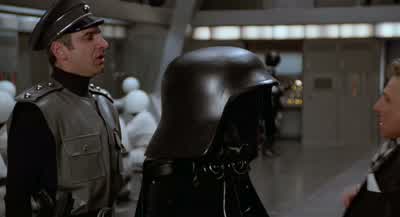 NEVER HAVE THAT DAMN THING DOWN IN FRONT OF MEHOW DO I KNOWYOU'RE NOT MAKING FACES AT MEUNDER THAT THING - Spaceballs