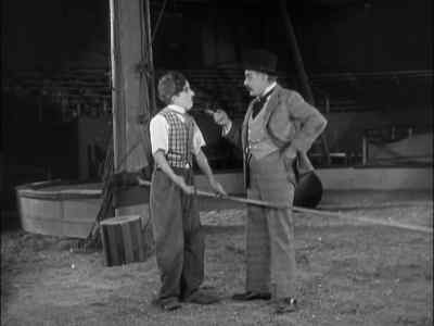 "Never mind the rope; You'd better
try and be funny again or you'll go!" - The Circus