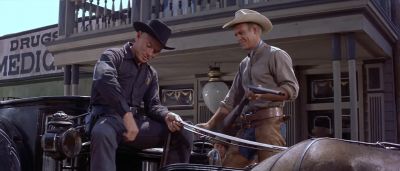 Never rode shotgun on a hearse before - The Magnificent Seven