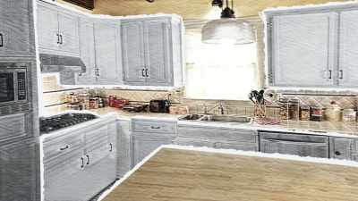 New appliances, hardware,
and a completely new island, - A Christmas Open House