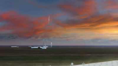 New Glenns første testflyvning
er planlagt til sidst i 2022. - Space Titans: Musk, Bezos, Branson