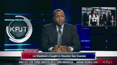News anchor:
Tonight's press conference, - Queen Sugar