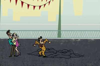 NEWSCASTER:
Police are offering $500 to anyone who can help solve - Johnny Test