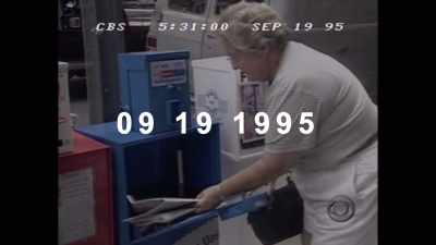Newsreader: It was behind
the business pages, - Unabomber: In His Own Words
