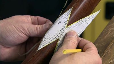 NEXT, A CRAFTSMAN ENGRAVES
A CHECKERED PATTERN - How It's Made