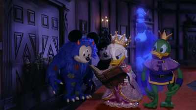 Next is "blood red rose
from bride and groom!" - Mickey and Friends: Trick or Treats