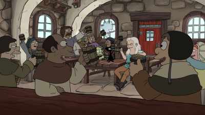 -Next round's on Zog.
-[all cheer] - Disenchantment
