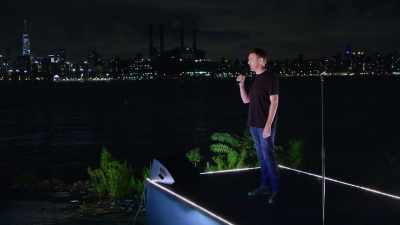 Next to that big watery grave
known as the East River. - Colin Quinn & Friends: A Parking Lot Comedy Show