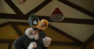 Next thing, you'll be jumping
on that fully-charged buzz saw - Woody Woodpecker Goes to Camp